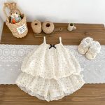 【73-120cm】セットアップ ベビー 女の子 ふわふわ ドット - 画像 (4)