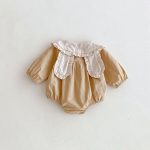 【66-90cm】ベビー 女の子 ウサギデザイン 耳付き 可愛い ロンパース出産祝い 写真映え - 画像 (4)