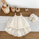 【73-120cm】セットアップ ベビー 女の子 ふわふわ ドット - 画像 (6)