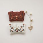 【66-90cm】ロンパース ベビー フリル袖 花刺繍 - 画像 (4)