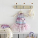 【73-100cm】ワンピース水着  プリンセス レース付き プール遊び - 画像 (7)