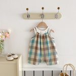【66-90cm】セットアップ ベビー 女の子 チェック柄