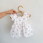 【66-90cm】ワンピース ベビー服 女の子 総柄さくらんぼ - 画像 (4)