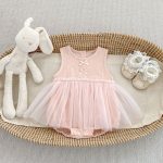 【66-90cm】ロンパース ベビー蝶結び チュール スウィート - 画像 (3)