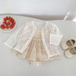 【66-100cm】ドレスロンパース ベビー フリル チュール - 画像 (7)