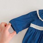 【66-90cm】ロンパース デニム レース 可愛い ベビー服 - 画像 (7)
