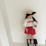 【73-100cm】半袖Tシャツ ベビー 韓国風 英字柄 - 画像 (9)