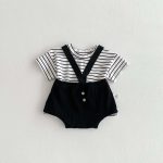 【66-90cm】サロペットorTシャツ カジュアル シンプル 赤ちゃん服 - 画像 (13)