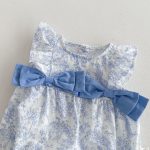 【66-90cm】ロンパース＆帽子 ベビー 女の子 リボン お出かけに - 画像 (7)