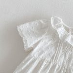 【66-90cm】ロンパース ベビー 女の子 ラウンドネック 刺繍 - 画像 (7)
