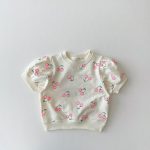 【73-120cm】セットアップ ベビー女の子 さくらんぼ Tシャツ＆ミニスカート - 画像 (6)