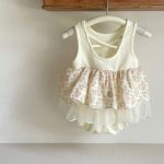 【73-90cm】ロンパース ベビー 小花柄 チュール - 画像 (8)