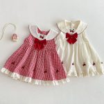 【73-120cm】ワンピース 蝶結び付き ノースリーブ 女の子 おしゃれ - 画像 (8)