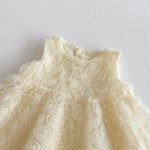 【73-100cm】ワンピース ベビー プリンセス 立体ローズ - 画像 (6)
