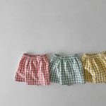 【73-100cm】セットアップ ベビー くまさんベスト＆チェックショートパンツ - 画像 (10)