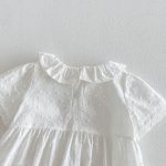 【66-90cm】ロンパース ベビー 女の子 ラウンドネック 刺繍 - 画像 (8)