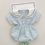 【66-100cm】セットアップ ベビー スクール風 チェック柄 - 画像 (6)