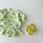 【73-120cm】セットアップ ベビー女の子 さくらんぼ Tシャツ＆ミニスカート - 画像 (8)