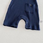 【66-90cm】カバーオール ベビー 半袖 無地 ナチュラル - 画像 (10)