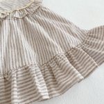 【66-130cm】ロンパース or ワンピース  ベビー 女の子 ストライプ フリル - 画像 (18)