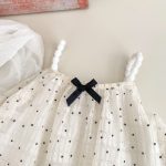 【73-120cm】セットアップ ベビー 女の子 ふわふわ ドット - 画像 (9)