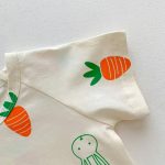 【66-90cm】ロンパース＆帽子 ベビー キュート ウサギ にんじん柄 - 画像 (8)