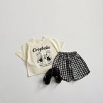 【80-130cm】セットアップ ベビー 男女兼用 キャラクター 英字プリント - 画像 (5)