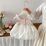 【66-90cm】キャミワンピース ベビー 女の子 蝶結び チュール - 画像 (3)