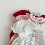 【66-90cm】ロンパース ベビー 可愛い 蝶結び パフスリーブ - 画像 (13)