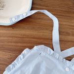 【73-100cm】サロペットロンパース＆ブラウス ベビー いちご刺繍 スウィート - 画像 (11)