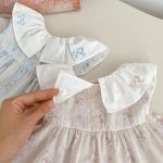【73-100cm】ワンピース ベビー 女の子 スウィート 丸襟 小花柄 - 画像 (13)
