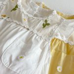 【66-90cm】ロンパース ベビー 花柄 刺繍 フリルデザイン - 画像 (11)