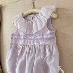 【73-90cm】ロンパース ベビー ドット フリル襟 ノースリーブ - 画像 (9)