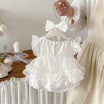 【66-90cm】ロンパースワンピース ベビー 女の子 スウィート チュール - 画像 (3)