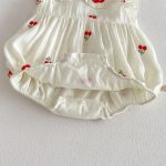 【66-110cm】ロンパース/ワンピース チェリー柄 姉妹服 おしゃれ - 画像 (12)