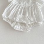 【66-90cm】ロンパース ベビー 女の子 ラウンドネック 刺繍 - 画像 (11)