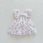 【66-90cm】ワンピース ベビー服 女の子 総柄さくらんぼ - 画像 (7)