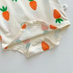 【66-90cm】ロンパース＆帽子 ベビー キュート ウサギ にんじん柄 - 画像 (10)