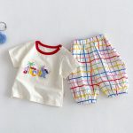 【73-110cm】セットアップ ツリー柄 シャツ＆カラフルパンツ - 画像 (2)