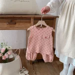 【80-130cm】セットアップ ベビー ノースリーブ ドット柄 - 画像 (28)