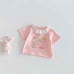 【73-120cm】Ｔシャツ 可愛い ガールズ 着心地良い トップス - 画像 (4)