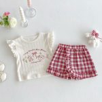 【73-120cm】トップスorパンツ ウサギ ロゴフリル おしゃれ - 画像 (9)