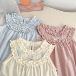 【66-90cm】ロンパース ベビー 女の子 フリルデザイン ノースリーブ - 画像 (9)