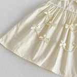 【66-140cm】 ロンパース or ワンピース ベビー フリル袖 リボン付き - 画像 (14)