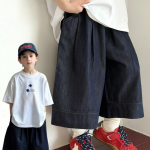【100-170cm】ショートパンツ 男の子 ワイドレッグ 履きやすい