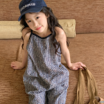 【80-130cm】パンツ ワイド 七分丈 おしゃれ サロペット - 画像 (4)