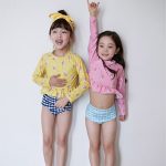 【80-125cm】水着 プリント 長袖 かわいい スイムウェア - 画像 (5)