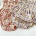 【66-90cm】ロンパース＆帽子 ベビー フリル スクエアネック - 画像 (7)