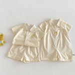 【73-100cm】サロペット or シャツ or ショートパンツ ベビー シンプル カートゥーン