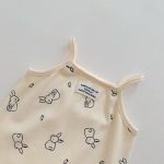 【66-90cm】キャミロンパース ベビー プリント 着心地良い - 画像 (14)